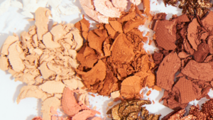 This image shows different shades of makeup powders.